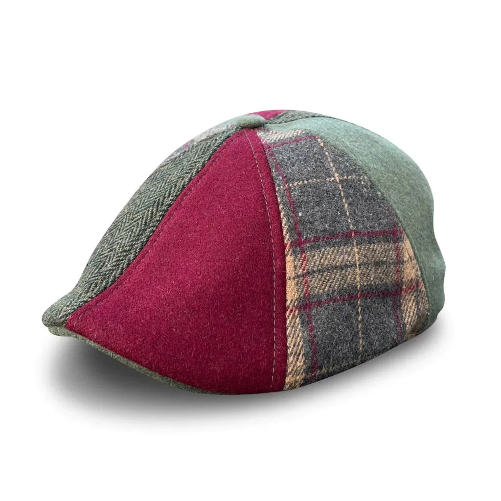 Hatsfashion-The Kringle   Cap - Crimson & Green Plaid