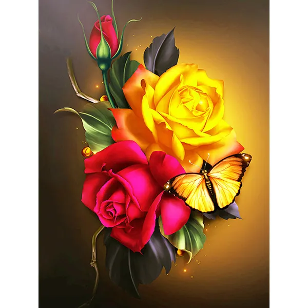 Diamond Painting - Full Round/Square Drill - Flower(30*40 - 50*60cm)