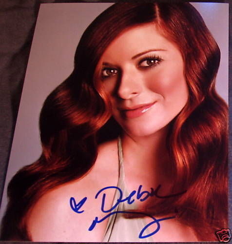 DEBRA MESSING SIGNED AUTOGRAPH BEAUTIFUL SMILE Photo Poster painting