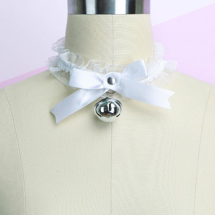 Soft and Cute Lace Bell Collar 