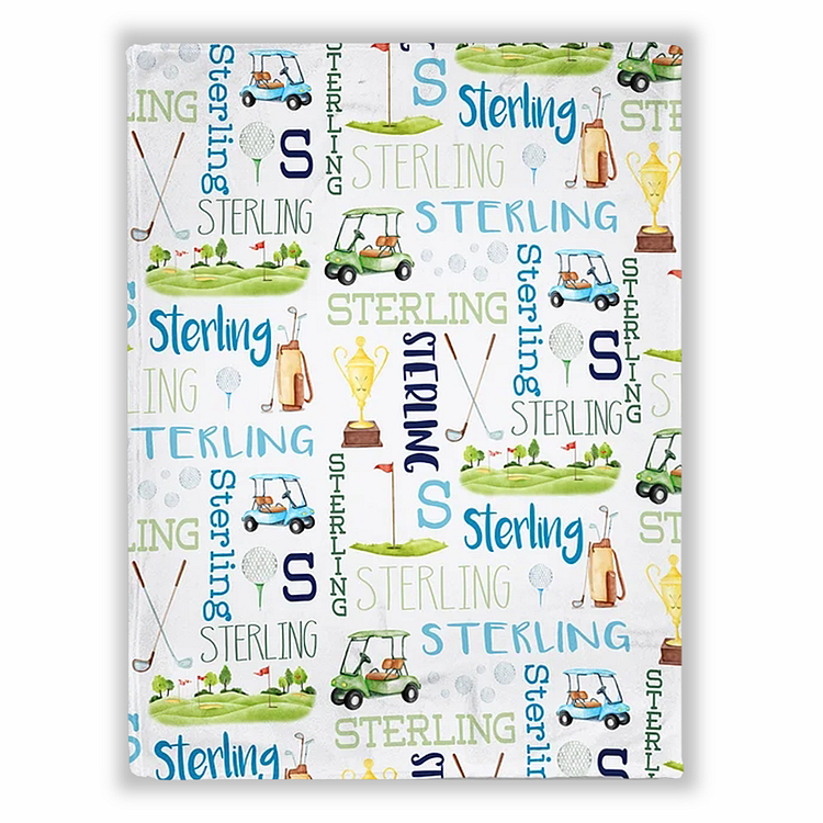 BlanketCute-Personalized Lovely Kid Cartoon Patterns Blanket with Your Kid's Name | 03
