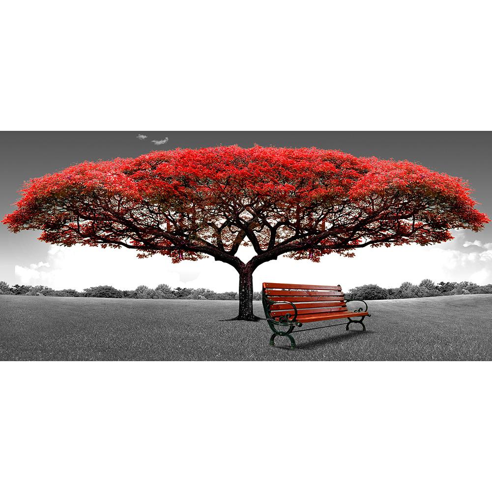 

Red Tree - Round Drill Diamond Painting - 80*40CM (Big Size), 501 Original