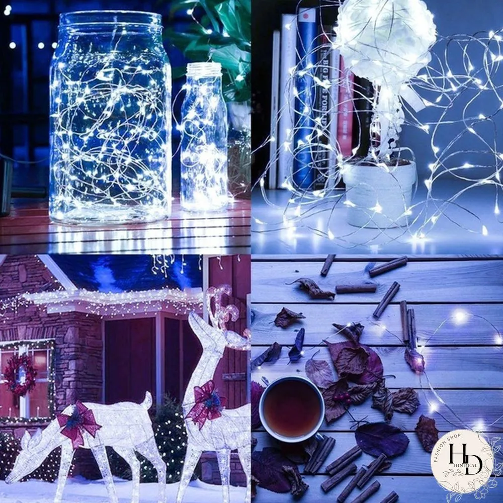 Waterproof Solar-Powered Fairy Modes Copper Wire for Christmas Patio