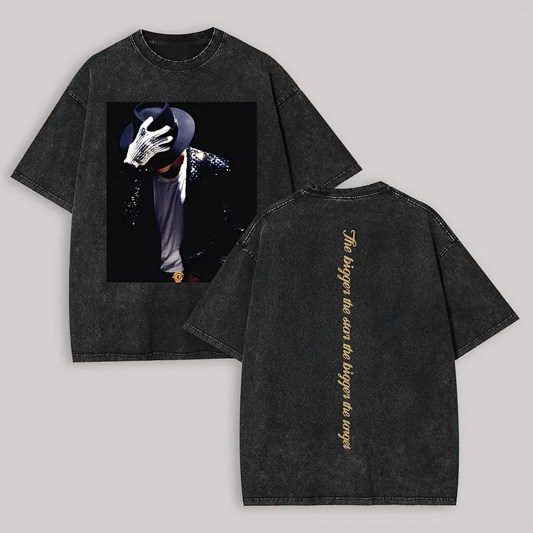 Sequined Jacket & Masked Charm Printed Men's Washed Tee