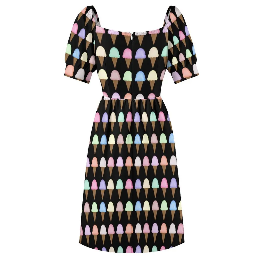 ice cream cone print dress Ice Cream Birthday Dress for Clementine Made by Rae