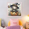 Halloween Witch-11CT Stamped Cross Stitch 40*40cm/15.75*15.75in tapestrymarket