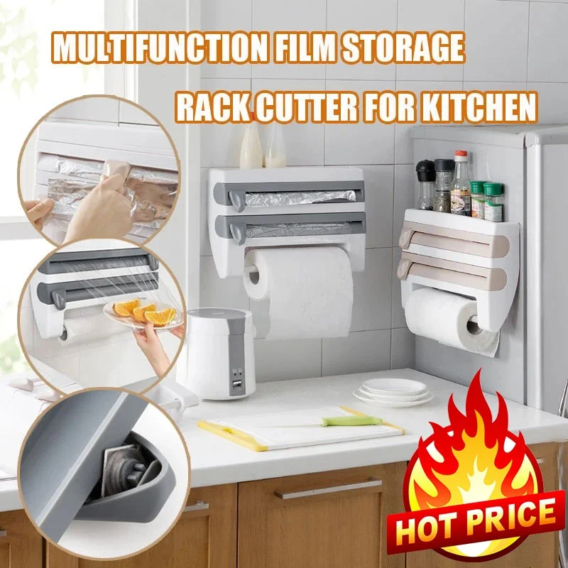🎁New Year Hot Sale-30% OFF🥕Multifunction Film Storage Rack(Nail free)