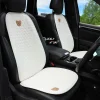Cream White Cartoon Bear Car Cushion Ice Honeycomb Seat Cushion