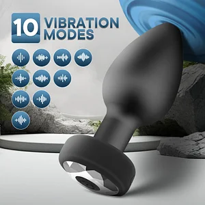 Wireless Remote Control 10 Frequency Vibration Butt Plug Anal Sex Toy