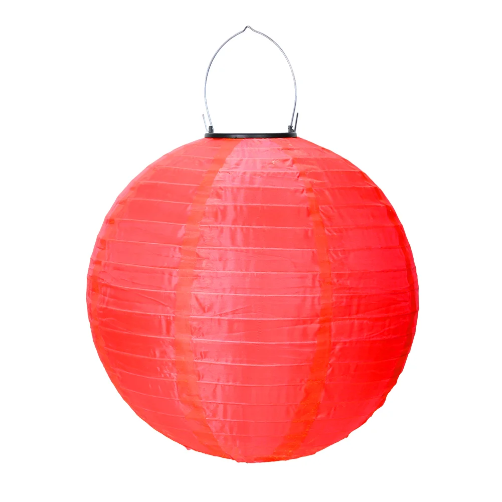 30cm Solar Hanging String Light Garden Holiday Lantern LED China Lamp (Red)
