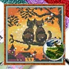 Bead Embroidery - Full Printed 9CT Cats(20x20 CM)