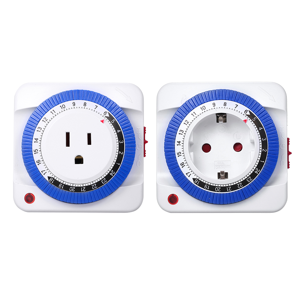 

GMT01A Intelligent Mechanical Timer Switch 24 Hours Timing Socket Outlet, Eu plug, 501 Original