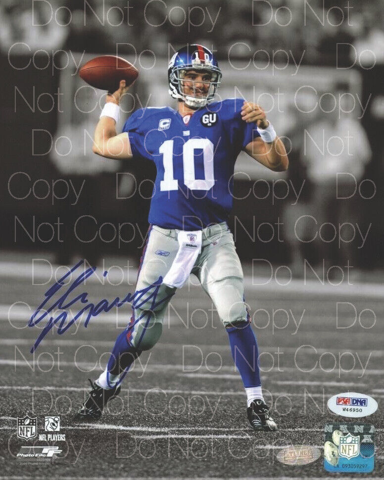 Eli Manning Colts NFL Football signed 8X10 print Photo Poster painting poster autograph RP