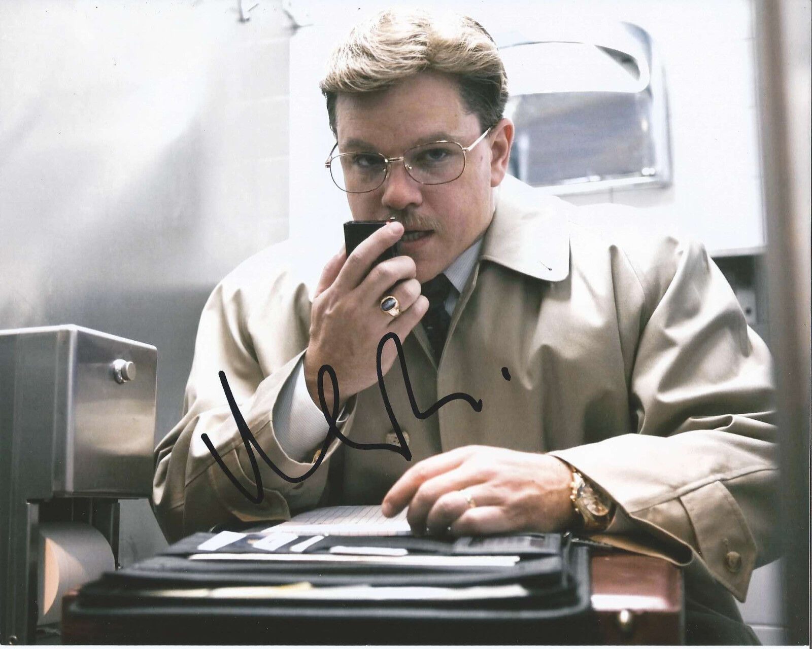 ACTOR MATT DAMON HAND SIGNED AUTHENTIC INFORMANT 8X10 Photo Poster painting w/COA