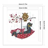>SALE<Embroidery Eco-cotton Thread 14CT Printed Owl and Angel Dog Cross Stitch 40x42cm