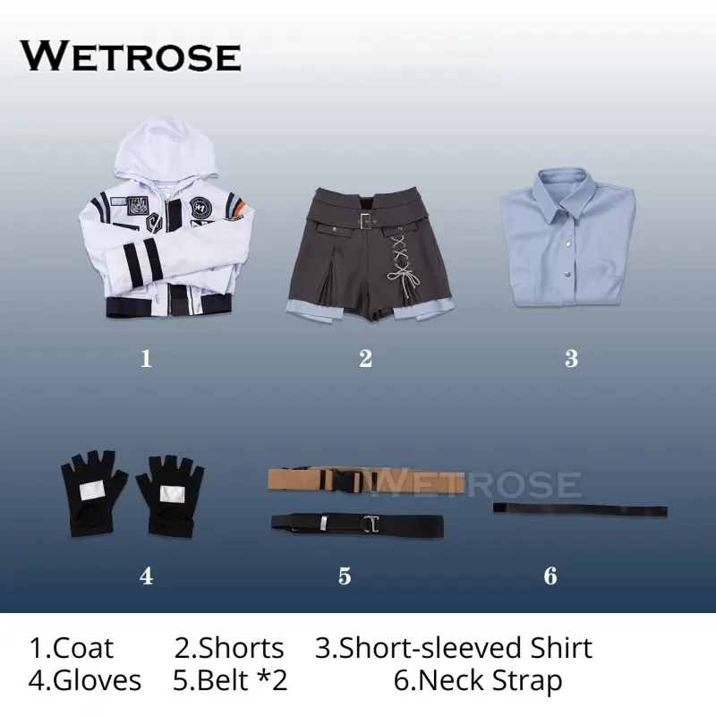 [Wetrose] Pre-Order Love and Deepspace Caleb Silent Protocol Little Apple Jacket Game Outfit Cosplay Costume