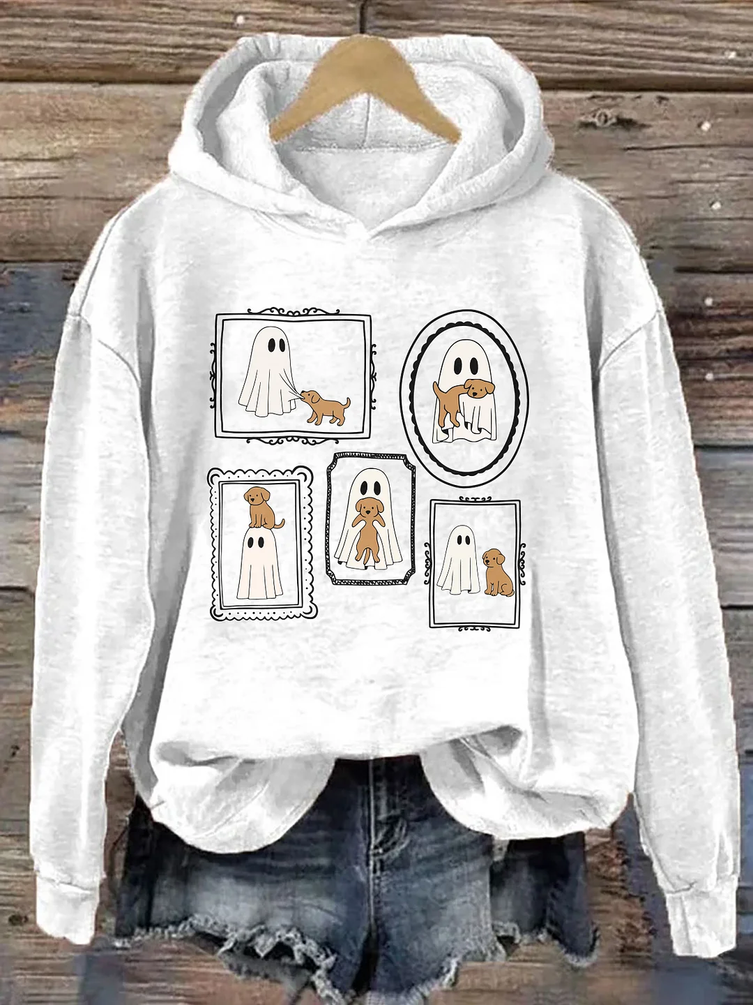 Ghosts And Dogs In Frames Hoodie