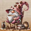 Coffee Gnome - 11CT Stamped Cross Stitch - 40*40cm