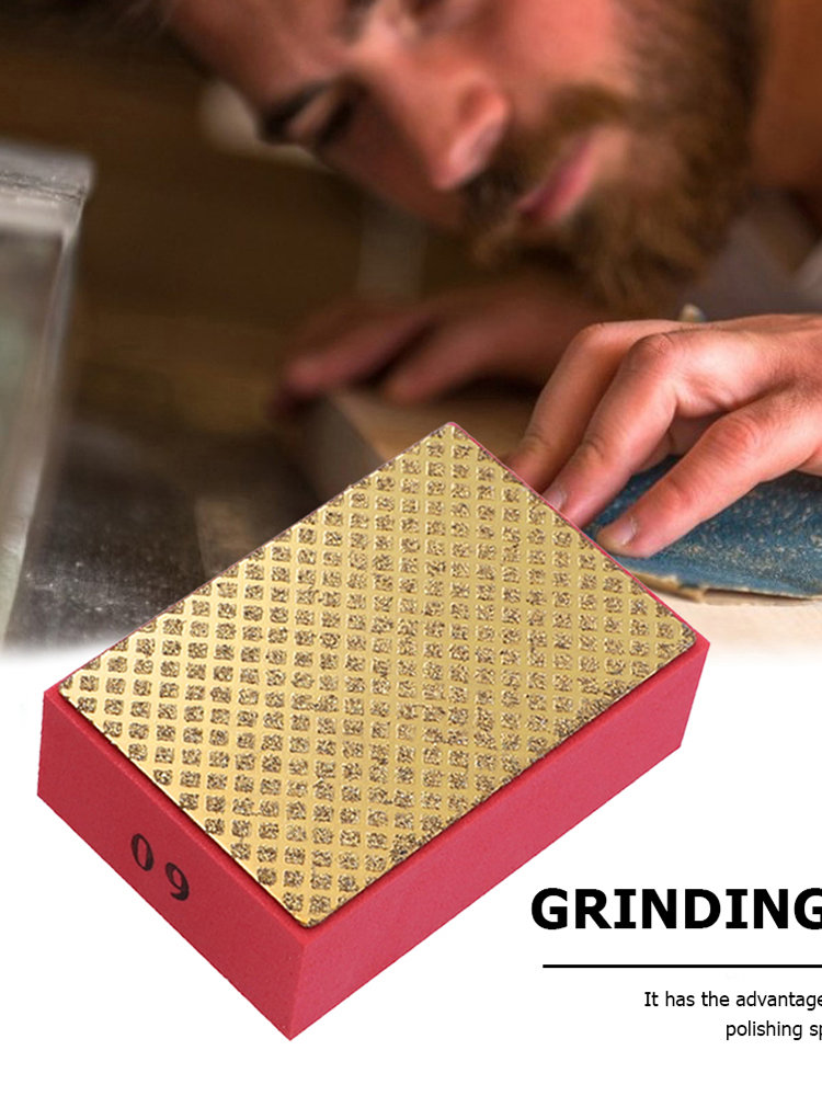 

Diamond Hand Polishing Pad Stone Wiper Glass Grinding Block Abrasive Pads, 60grit, 501 Original