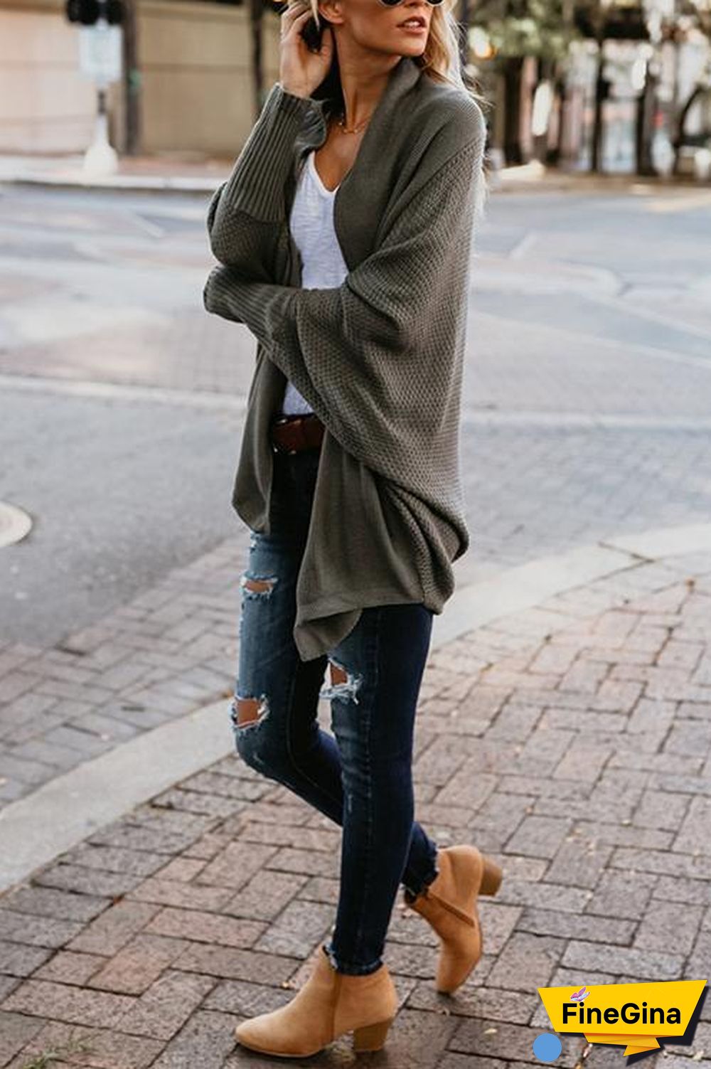 Commuter Bat Sleeve Cardigan