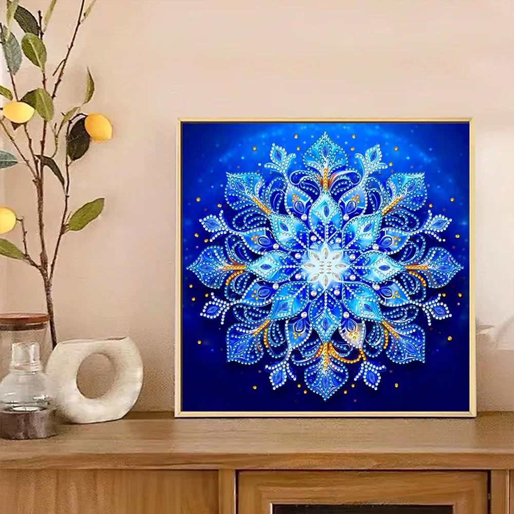 Snowflake3 - Partial Special Shaped Drill Diamond Painting Kits (Canvas|30*30cm)