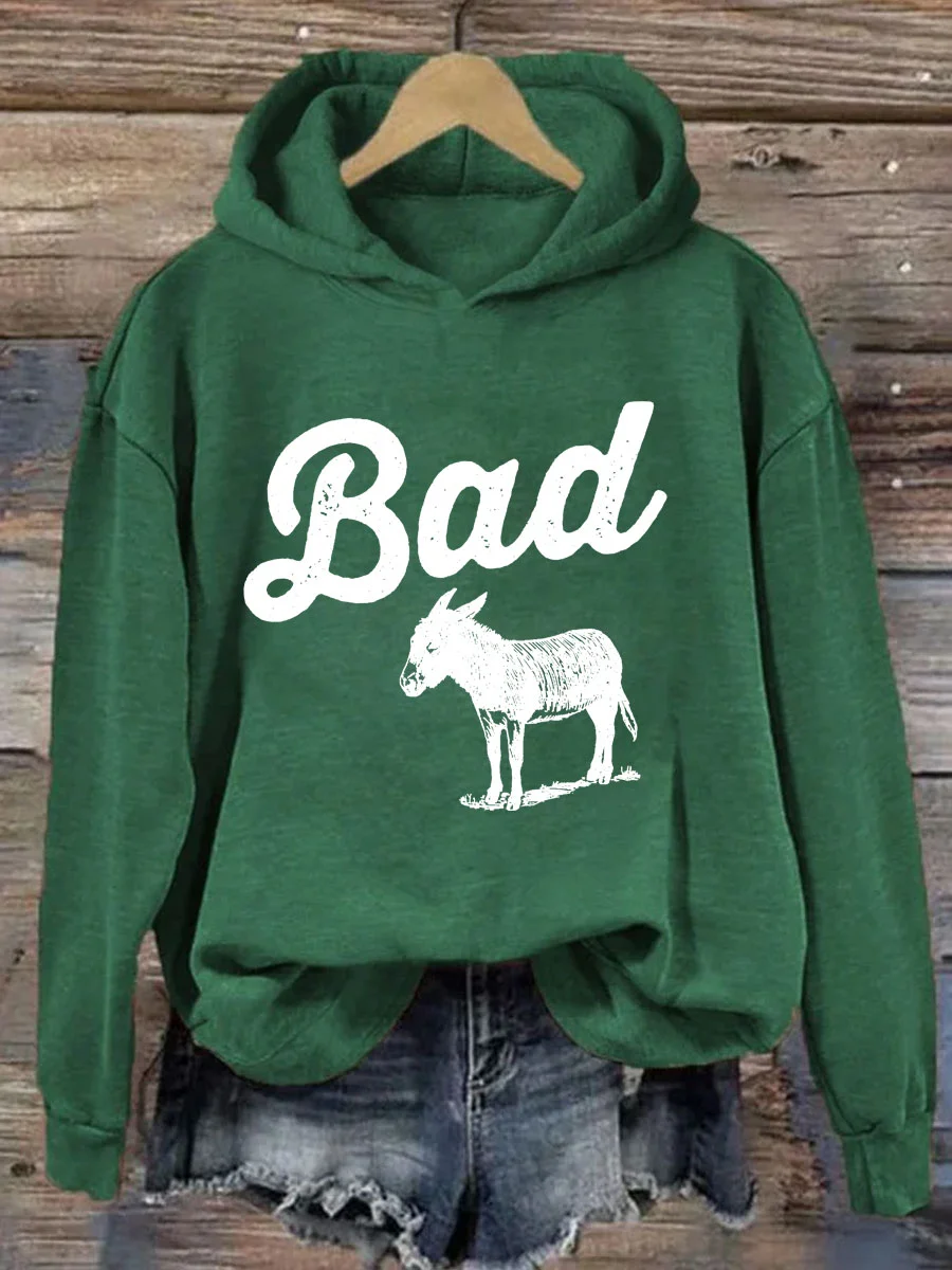 Funny Bad Ass Donkey Hoodie