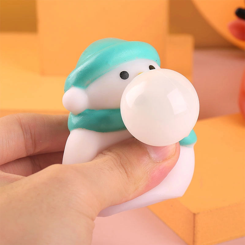 Squishy Toy Christmas Animal Santa Claus Snowman PVC TPR Toys