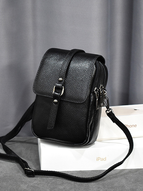 Cow Leather Large Capacity Crossbody Bag wearshes