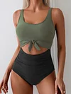 🔥2025 SUMMER 50% OFF🎁Ruched Tie-Knot Tummy Control One-Piece Swimsuit
