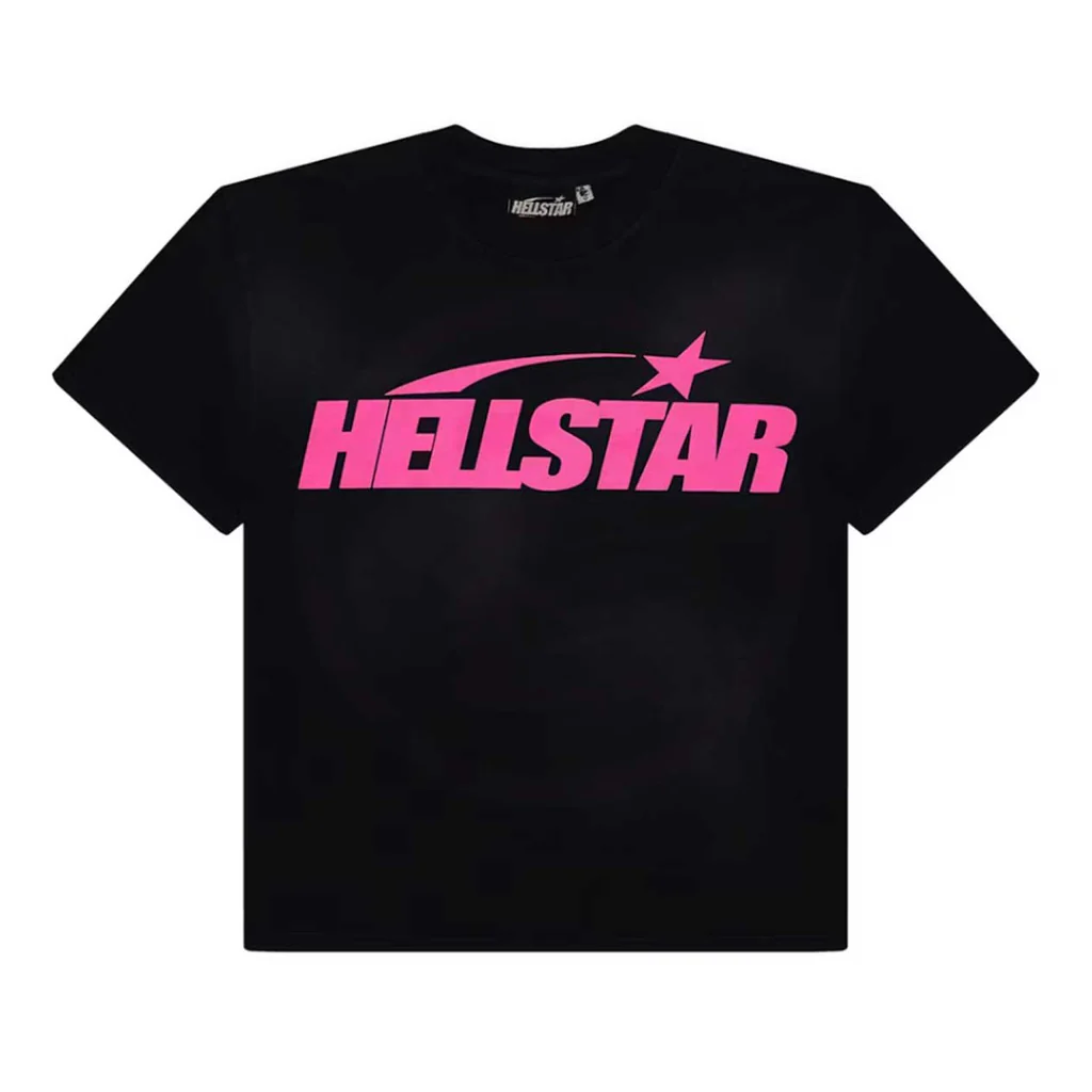 Hellstar Classic Pink Logo Cotton Short Sleeve T-Shirt