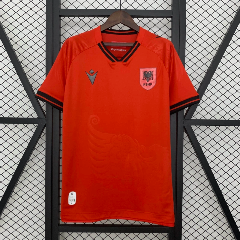 25/26 Albania Home Football Shirt Thai Quality