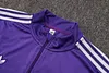 Joyfball 2025/2026 Real Madrid Half-Pull Training Suit Purple Retro Version Football Shirt 1:1 Thai Quality