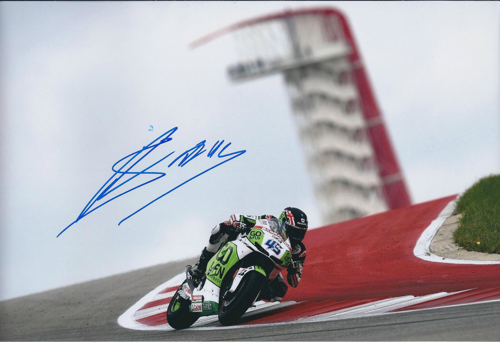 Scott REDDING SIGNED MOTO GP Photo Poster painting AFTAL COA Autograph HONDA Grand Prix AMERICA