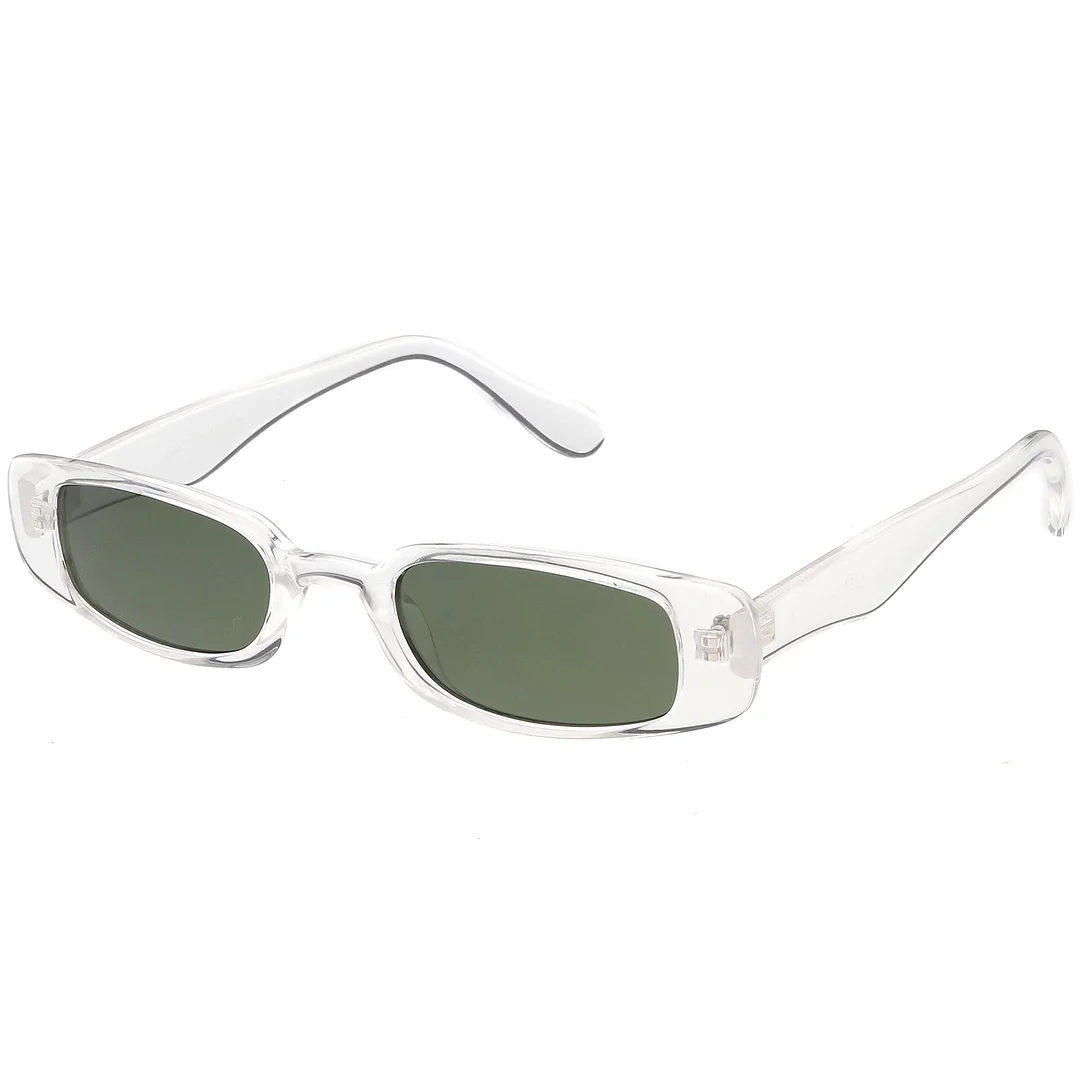 Extreme Thin Small Rectangle glasses Neutral Colored Lens 49mm