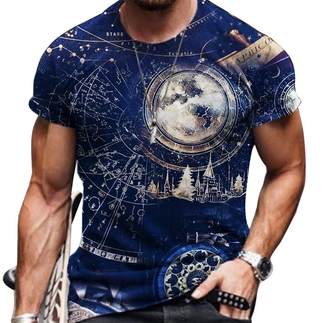 

Ethnic - 3D Printed Men T Shirt, Xxl, 501 Original