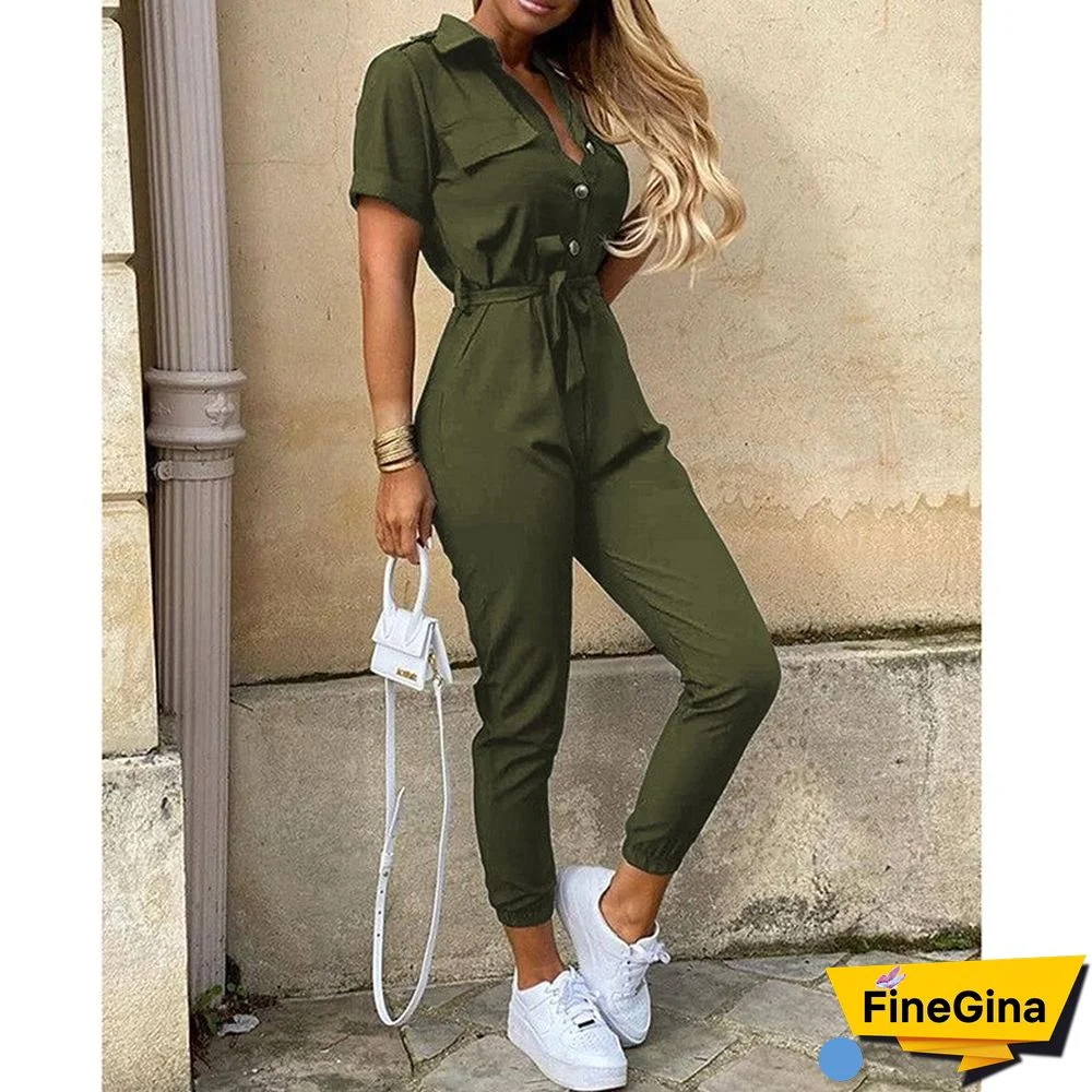 Spring And Autumn Women's Suit Jumpsuit