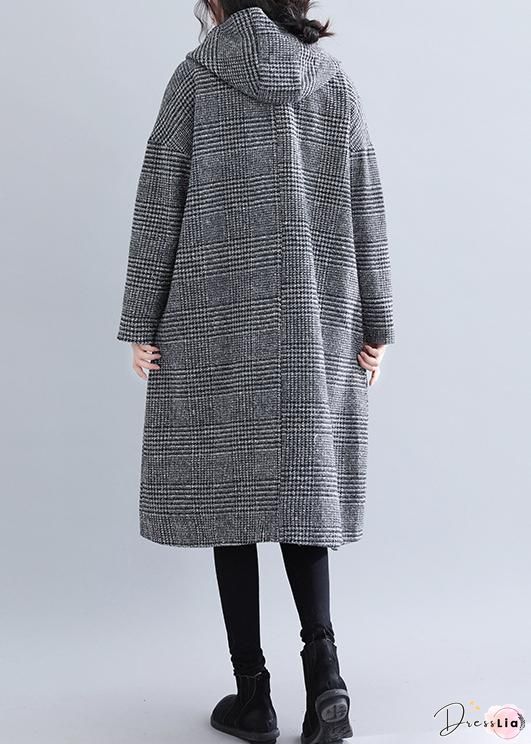 Winter Fashion Plover Case Printing Long Coat