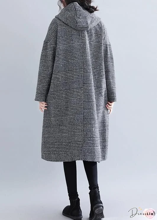 Winter Fashion Plover Case Printing Long Coat