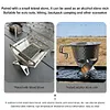 Stainless Steel Mini Folding Stove Portable Mini Wood Stove Outdoor Camping Gear
