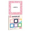 30PCS Colorful Reusable Diamond Painting Section Frame Release Film with Clear Window, Non-Stick Dust-Proof  Release Paper, Easy Peel Diamond Art Canvas Covers, DIY Diamond Painting Accessories for Adults