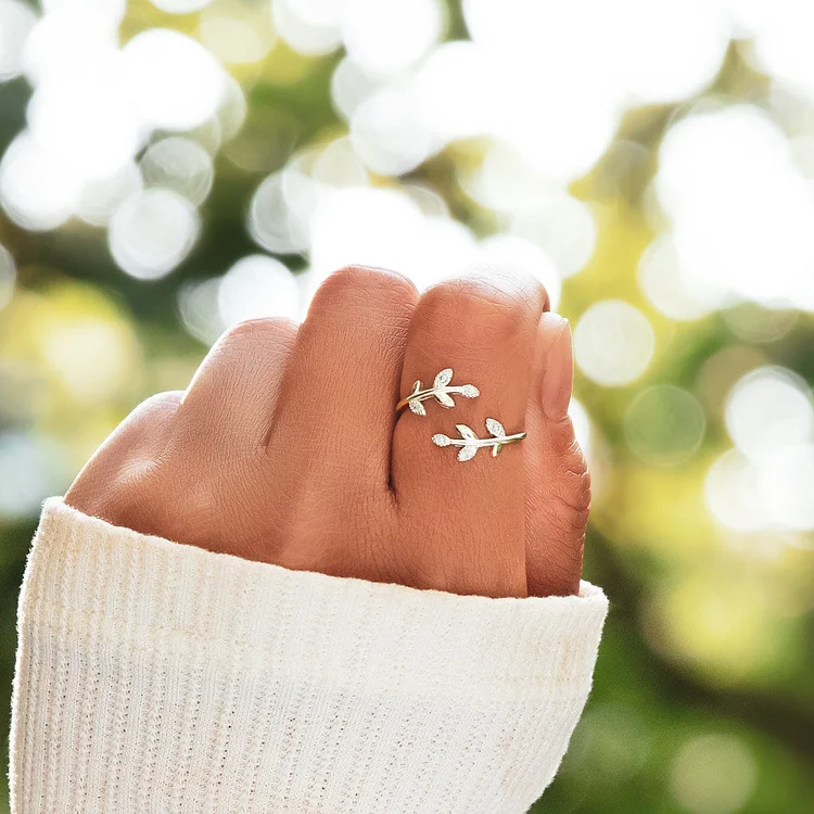 Be-Leaf In Yourself Leaf Ring