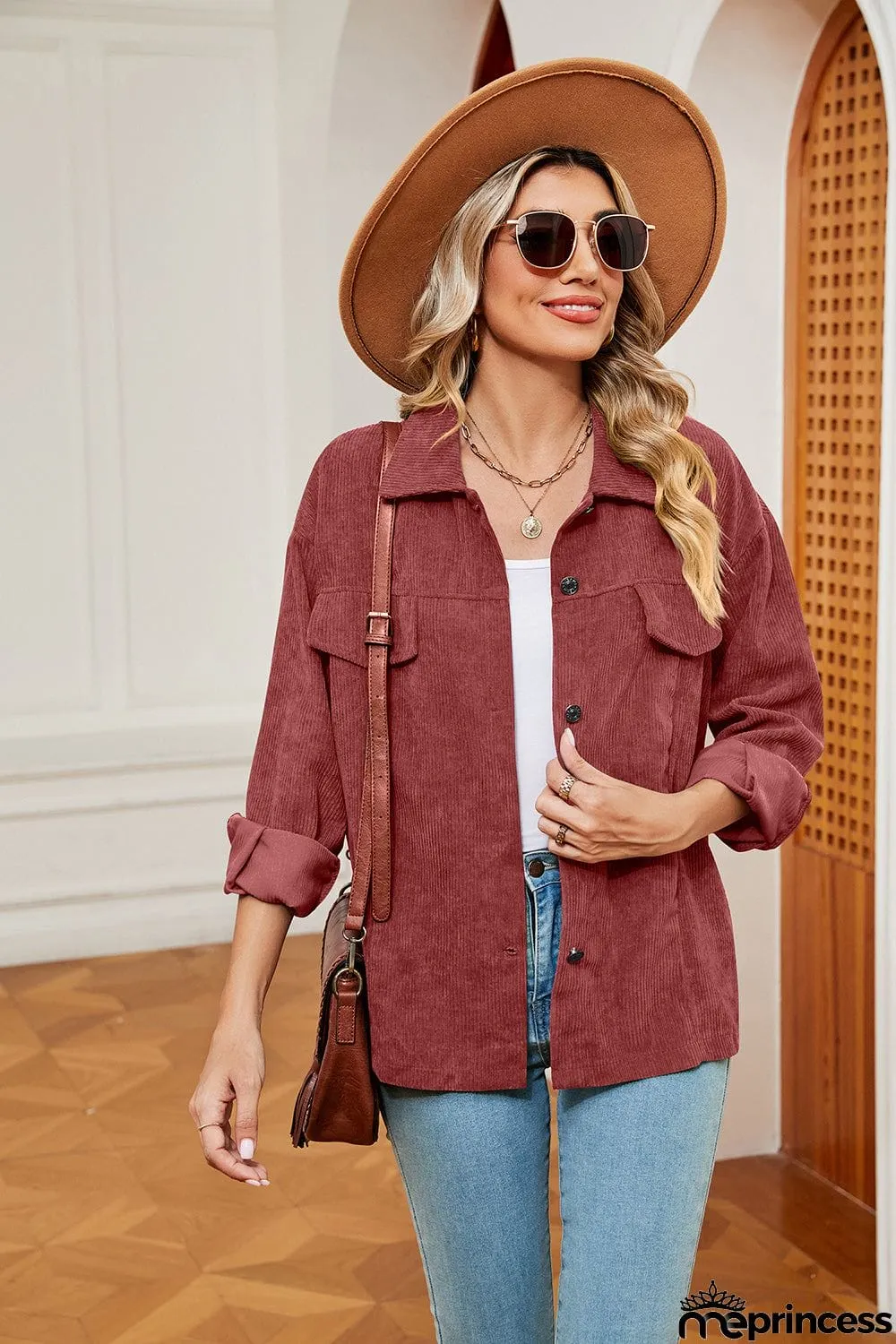 Button Down Collared Jacket
