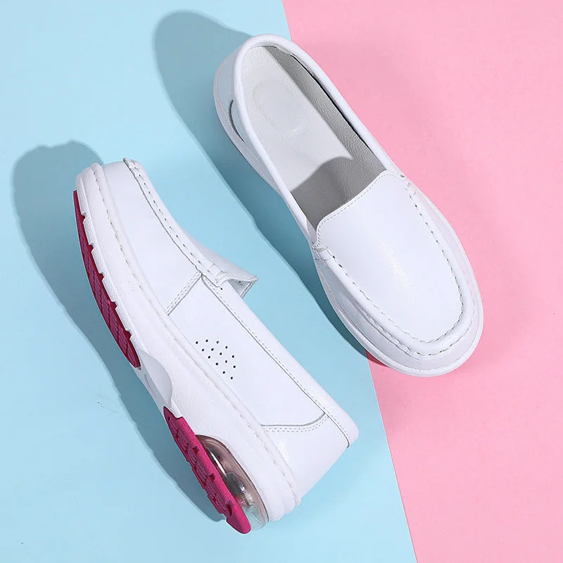 Women Nurse Loafers Non-slip Breathable Shock-absorbing Nursing Shoes