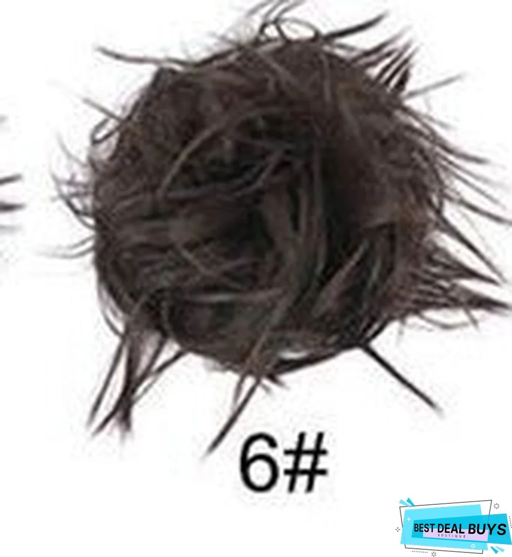 Rubber Band Chemical Fiber Wig Ring Chicken Tail Hair Ring Fluffy Curly Hair Ring