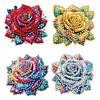 4Pcs Diamond Painting Butterfly Brooch for Wedding Party Gift