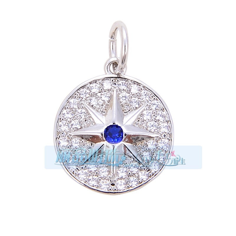 1 Piece 15 * 21mm 18 * 23mm 9*16mm Copper Zircon Sun Star Lightning Pendant Jewelry Accessories