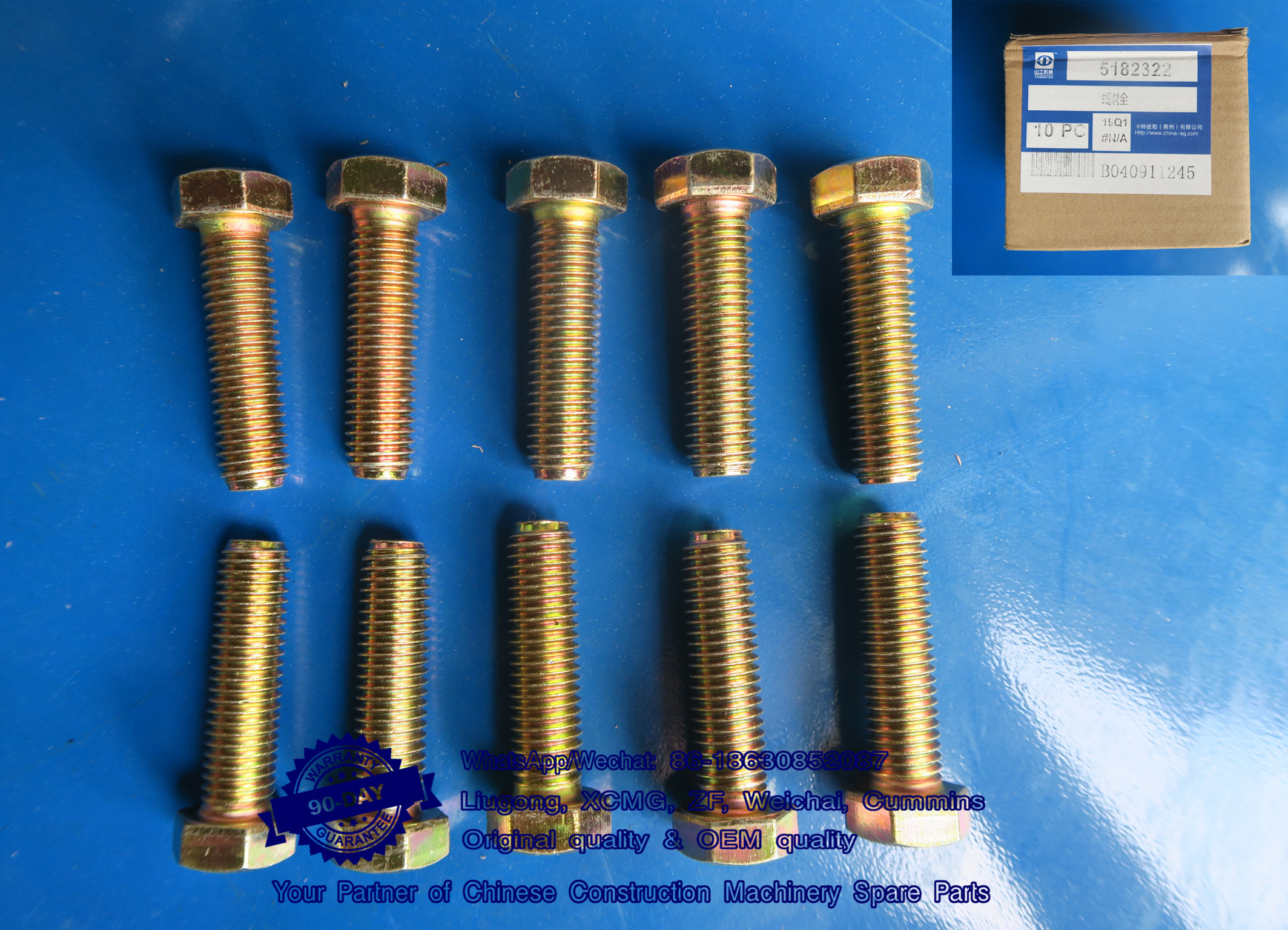 Original SEM Wheel loader Bolt 5182322 B040911245