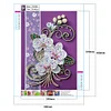 30 * 40CM - spezielle geformte Diamantmalerei - Papierquilling Blume