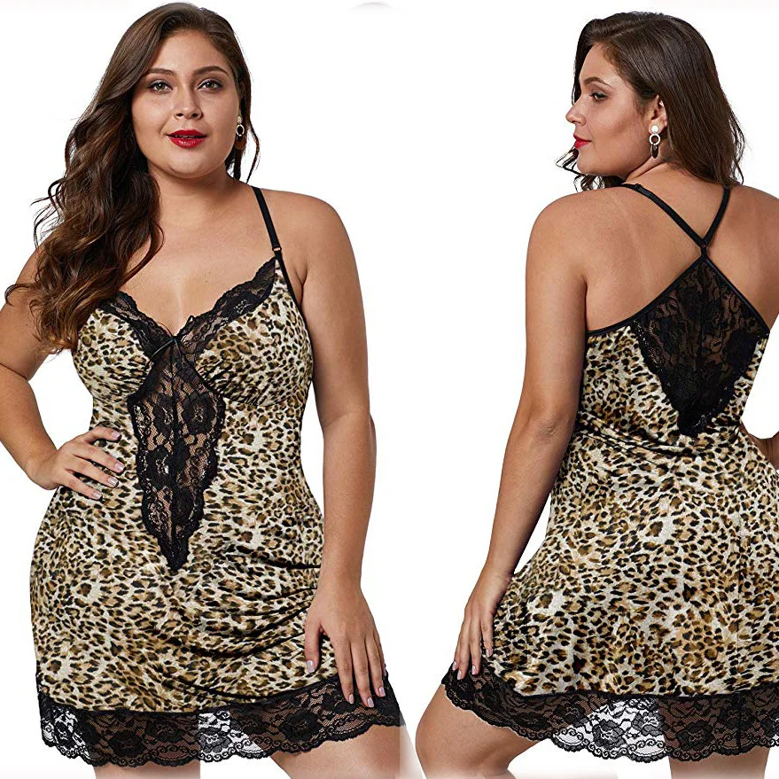 Churchf Sex Lingerie Sexy Plus-Size Women's Sling Lace Lace Satin Cloth Pyjab
