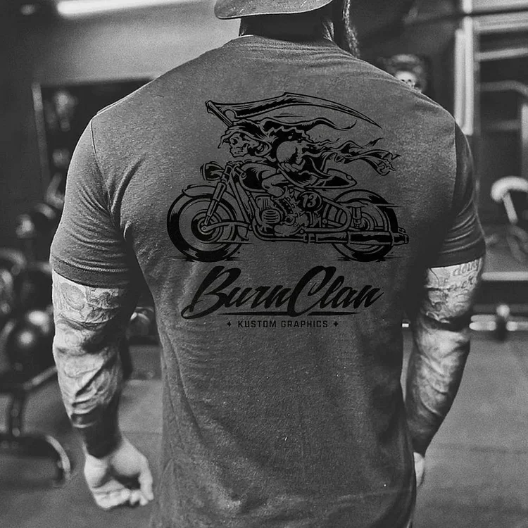 Skeleton Rider Motorcycle Enthusiast T-Shirt Unisex Version